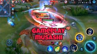 Gameplay Musashi Honor Of Kings China Server Clash Lane Hero Skill Combo Jungling Assassin HOK XUJIN