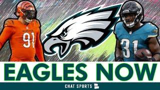 Eagles Trade Rumors On Trey Hendrickson HEAT UP Again + Eagles Sign A RB, Eagles Position Battles