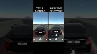 TESLA MODEL S - MERCEDES BENZ W222 CAR SIMULATOR 2 #shorts