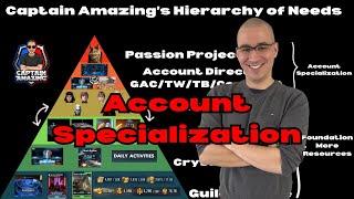 How to build your Account Specialization! Captain Amazing's Hierarchy of Needs!