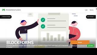 Blockforms Tech Automation Startup Investment