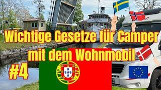 WOHNMOBIL CAMPING PORTUGAL GESETZE & REGELN für Reisen in Europa & Skandinavien #4