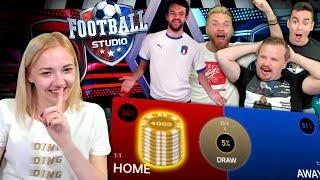 BIG WINS on Football Studio! (ft. Bella!!)