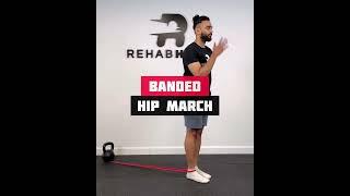 Banded Hip March - Hip Flexor strengthening exercise for runners
