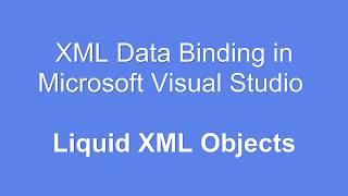 Generate C# from XML in Visual Studio with Liquid XML Objects