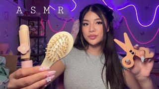 ASMR | Wooden Hair Salon Roleplay ️ (personal attention and layered sounds)