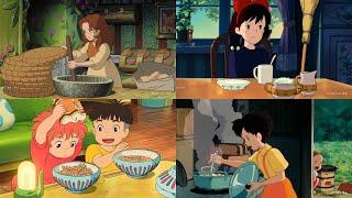  Enjoy cozy moment  Relaxing Anime Cooking - Studio Ghibli | Aesthetic Anime Food ️