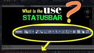 autocad status bar commands | autocad status bar functions | boost your speed in autocad