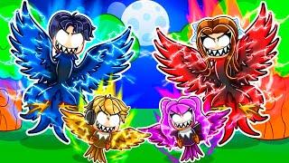 Having A DARK BIRD FAMILY In Roblox Feather Family!