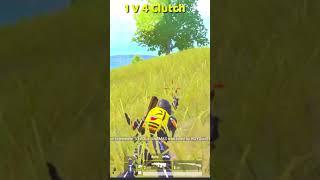 ️ RON GAMING 1 V 4 CLUTCH SQUAD  | Pubg Mobile | #Shorts #Short