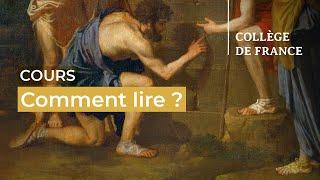 Comment lire ? (1) - William Marx (2023-2024)