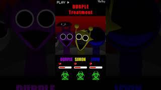 HP Bar Durple Simon Jevin in Different TREATMENT Mods! #sprunki  #incredibox