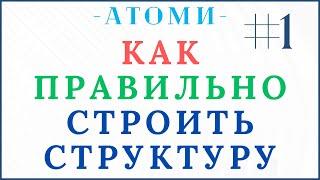 Как строить структуру в Атоми. Строить команду в Атоми.