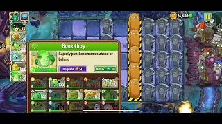 Plants vs Zombies 2 Epic quest Tiger Grass but with level 1 plants