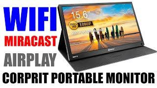 Portable Monitor with WIFI for Smartphone or Computer - Corprit 1080p Review