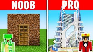 NOOB vs HACKER: I Cheated in a Build Challenge in Minecraft