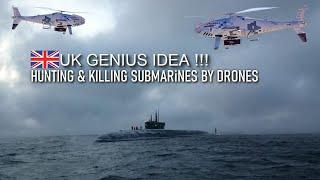 Genius Idea UK Hunting And Killing The Enemy Submarines By New Rotary wing Drones