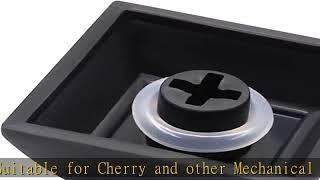 ThreeBulls 120Pcs Clear Rubber O-Ring Switch Dampeners Keycap White for Cherry MX Key Switch Keyboa