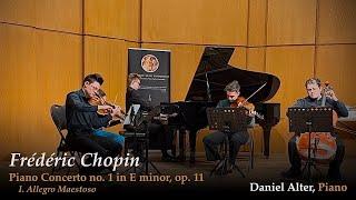 Daniel Alter (age 16) performs Chopin Piano Concerto No. 1 1st mvt. with Myriade Quartet