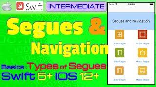 IOS , Swift , Tutorial - Part 1 -  Segues and Navigation (Basics : Show Segue with Xcode )