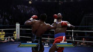 Mike Tyson VS George Foreman (Highest Difficulty Fight Night Round 4 High Definition 60FPS)