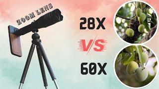 Apexel 60x Zoom Lens Vs. Apexel 28x Mobile Zoom Lens