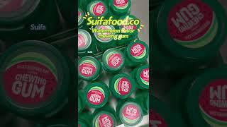 Suifafood watermelon flavor chewing gum. #foodsharing    #chewinggum    #bubblegum  #candyfactory