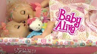 BABY ALIVE Livi sneaks out of bed to eat a Snack!  Feeding Video!