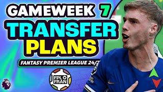 FPL GW7 MY TRANSFER PLANS! | Fantasy Premier League 2024/25