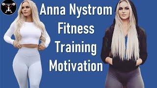 Anna Nystrom  leggings Fitness Training Motivation 