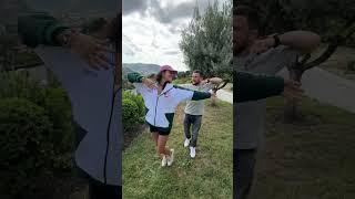 UFC Champion Merab Dvalishvili teaches Nina Drama a traditional Georgian dance #shorts #ufc #mma
