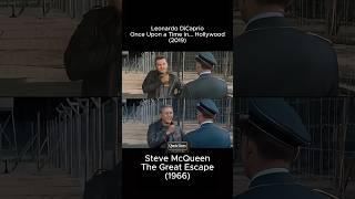 Steve McQueen vs Leonardo DiCaprio's Great Escape Throwback! #stevemcqueen #leonardodicaprio #Shorts