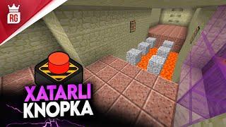 MINECRAFT ● XATARLI KNOPKA ● O'ZBEKCHA O'YINLAR