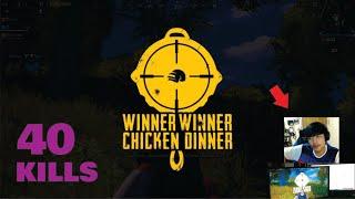 pubg mobie  40 kills(squad)  winner winner chicken dinner benz pro gamer