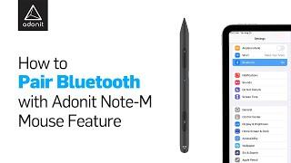 How to pair Bluetooth with Adonit NOTE-M mouse feature  | Quick & Easy