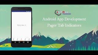 Android Studio Tutorial - How to custom View Pager's tab indicator edmt dev