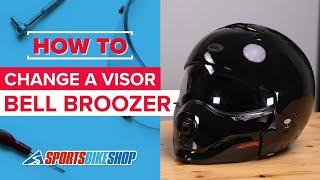 How to change a visor: Bell Broozer motorcycle helmet