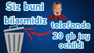 Telefon xotirasini ko'paytirish / telefon pamyatini oshirish