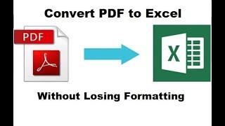 Convert PDF to Excel Without Losing Formatting | PDF to Excel Convert Without Software