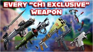 Ranking EVERY "CHAPTER 1 EXCLUSIVE" WEAPON In FORTNITE HISTORY From WORST To BEST