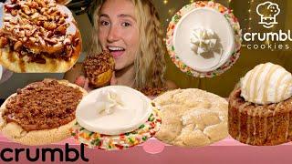 ASMR CRUMBL COOKIES VS REAL STICKY BUN | confetti milkshake, kentucky butter cake, banana cake