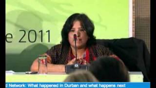 Meena Raman of Third World Network on final day of COP17