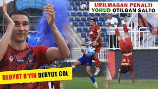 Andijonda muxlislar shov-shuvi davom etadi - Urilmagan penalti, Debyut o'yin, debyut gol va SALTO