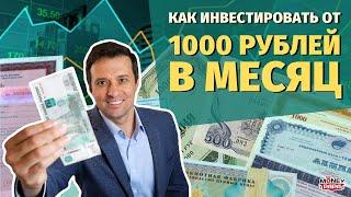 Как и куда инвестировать от 1000 рублей в месяц