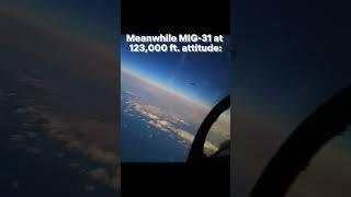 MIG-31 Altitude Supremacy || Aircraft Reaching in Space Fighter Jet  #aviation #boeinglovers #mig31