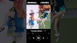 Original Dance VS Sakura Dance • Part 1 Comparison #sakuraschoolsimulator #shorts #tiktok #dance