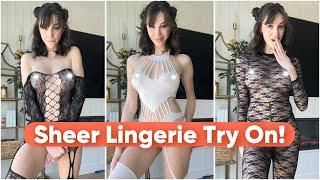 Transparent Body Stocking Try On | Lingerie Haul!