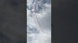 Stunt jets collide mid-air during training exercise in France #shorts