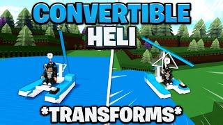 *NEW* CONVERTIBLE HELICOPTER TUTORIAL!! | Build a boat for Treasure