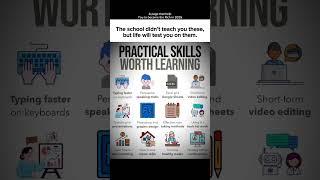 Practical skills worth learning. #mindset #quotes #goals #growth #motivation #education #skills #ai